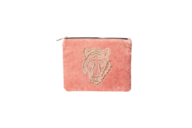 Etui "TIGER" - Velvet Blush Pink - S