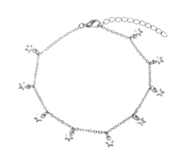 Falling Stars anklet - Silver