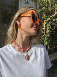 The Lola necklace pink/orange