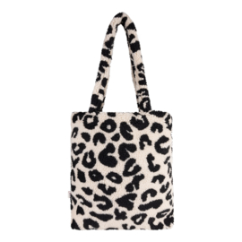 Teddy Totebag - Beige BIG Leopard