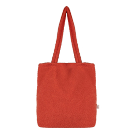 Teddy totebag-  Hot Coral