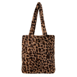 FAUX Fur totebag- Leopard