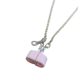 Sunglasses, Necklace & AirPods cords - Gold & Pink