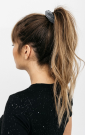 Scrunchie  "GLITTER"  - Silver