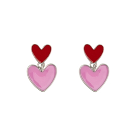 Ruby & Rose Hearts (Silver)
