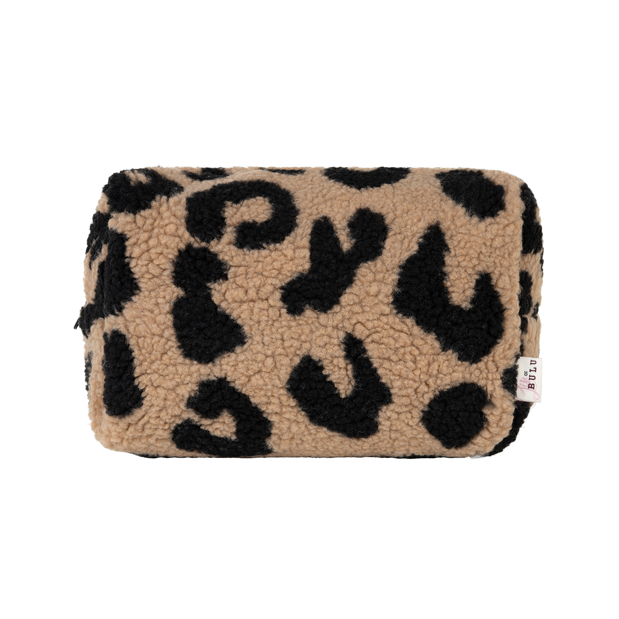 Teddy make-up bag Leopard big brown