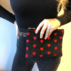 Etui "SPREAD LOVE" - Black & Red - XXL