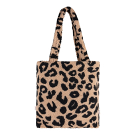 Teddy Totebag - Brown Big Leopard