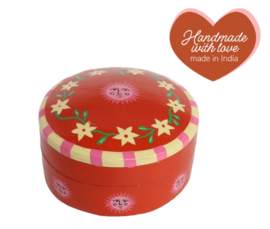 All The Luck In The World - Rond Doosje met Bloemen en Zonnetjes