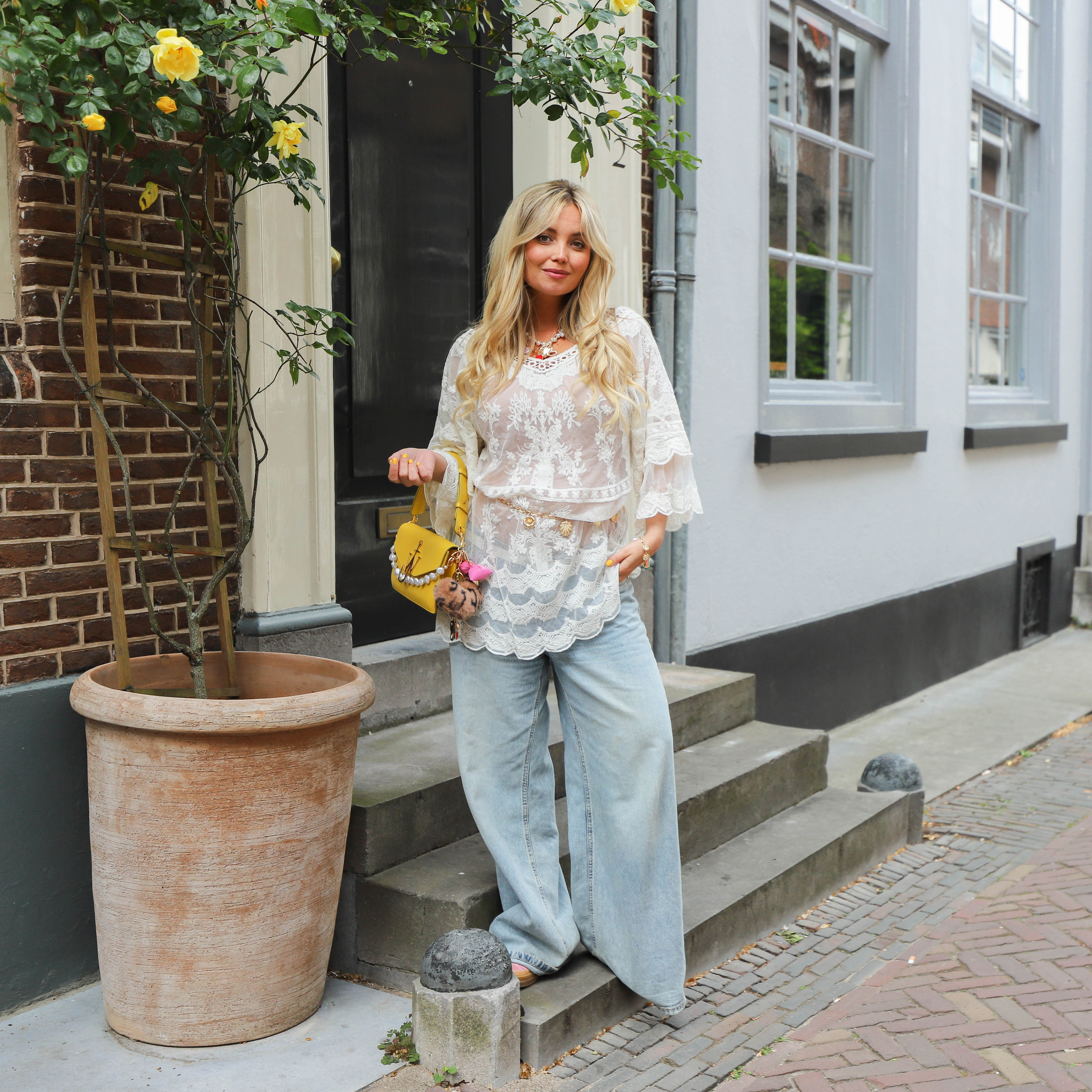 CASABEL Soller Dress Wit