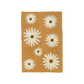 Daisy flowers A4 poster