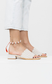 Big Shells Anklet - Red