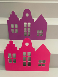 Forex Trapgevel Huisje - Purple 40 cm