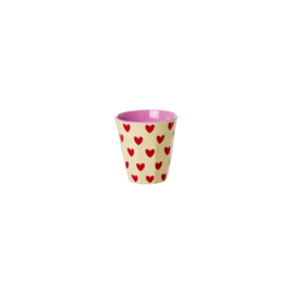 Rice -   Melamine Espresso Cup - Sweet Hearts Print