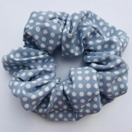 Scrunchie Dots - Light Blue