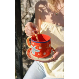 All The Luck in The world - Lepel Geel met Klaprozen