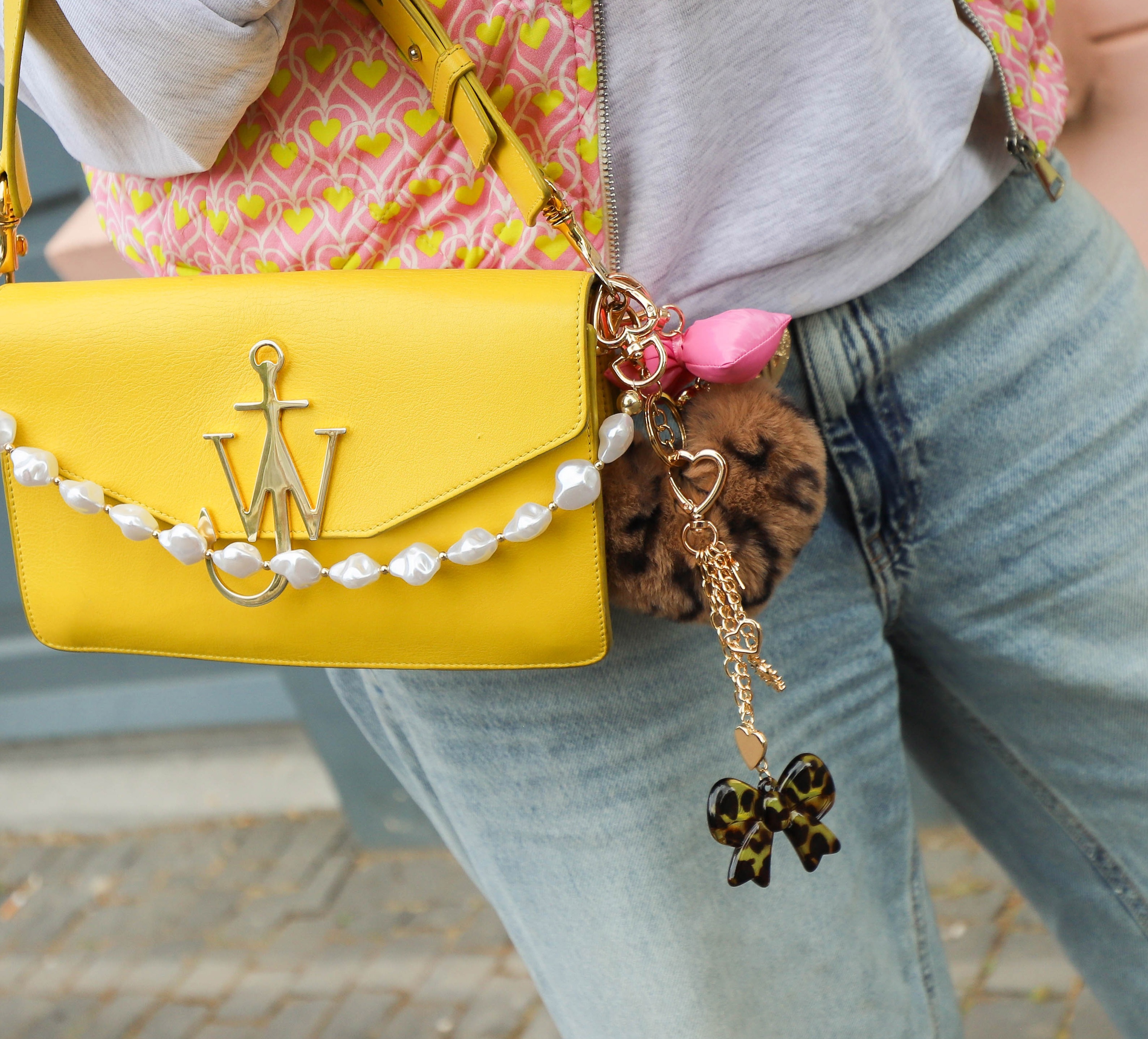 Leopard Bow & Charms chain