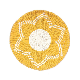 Elvi rotan muurhanger - Yellow