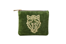 Etui "TIGER" - Velvet Green - S