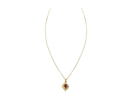 "Velvet Red" Stone Necklace