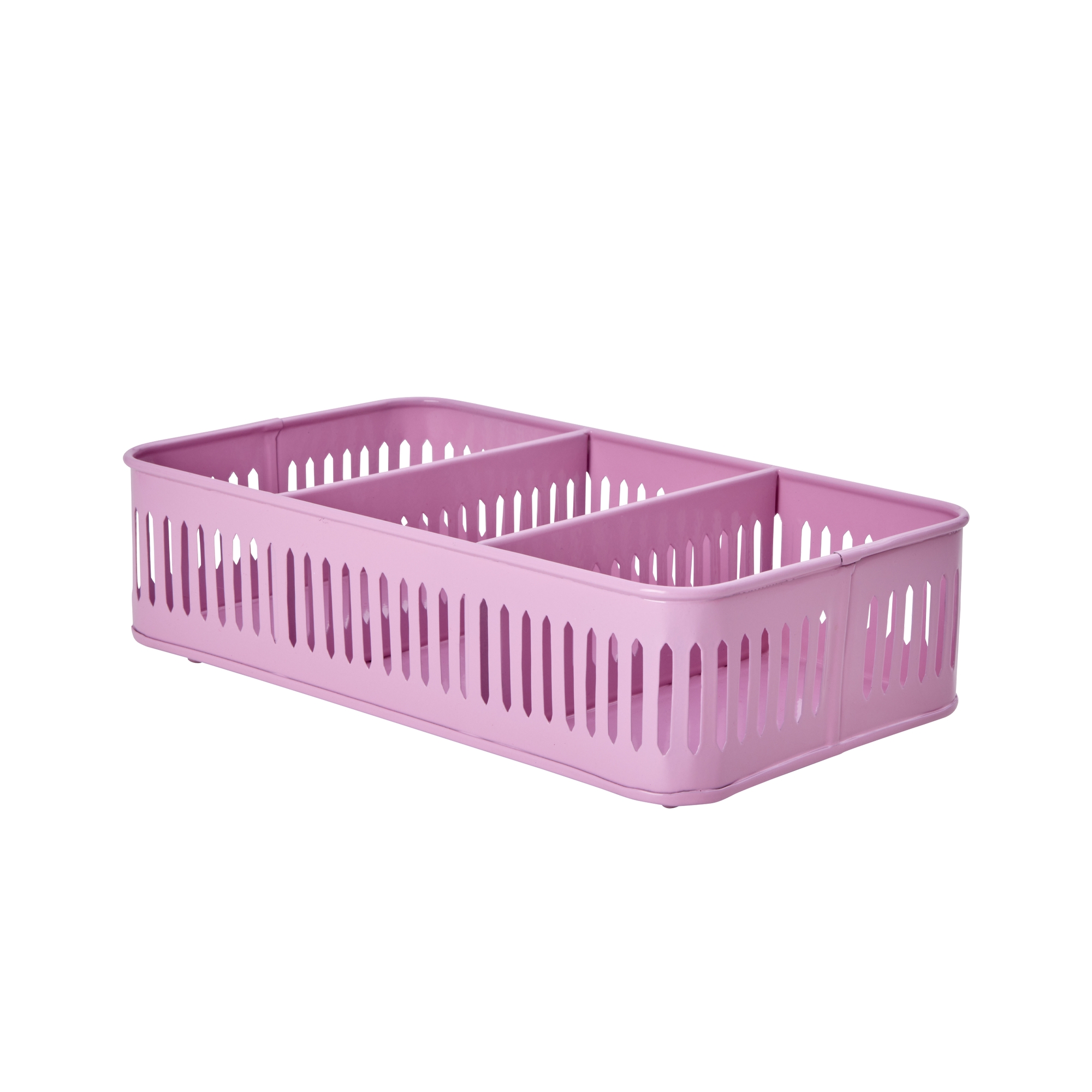 Rice- Small Rectangular Metal Tray - Pink
