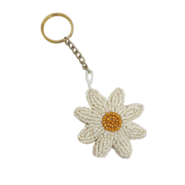 Beaded Daisy sleutelhanger