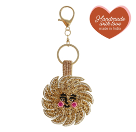 All The Luck In The World - Sleutelhanger Met Kraaltjes Lachende Zon