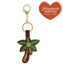 All The Luck In The World - Sleutelhanger Met Kraaltjes palmboom