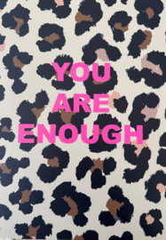 Forex tegeltje 30x22cm "You are enough"