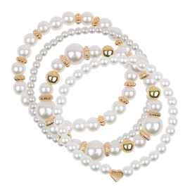 Pearl Bracelets - SET of 4