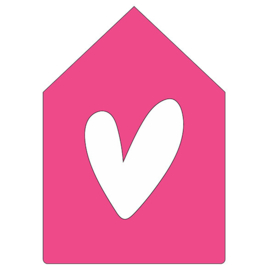 Forex Huisje - Pink 30 cm