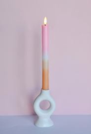 AIF LED Pillar Candle - Pink /Orange  (set of 2)