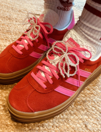 Zoey's Pearl BOW shoelace jewels (pair of 2)