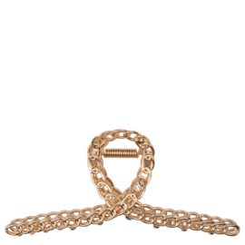 Twisted Hairclip BIG- golden chain