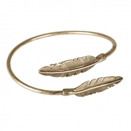 "Two feathers come together" Cuff