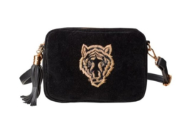 Buluci Handbag - "TIGER" - Velvet Black