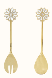 Daisy Pearl salad servers (set/2)