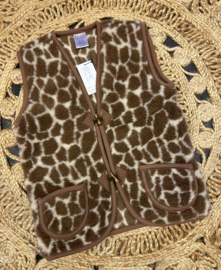 Wollen bodywarmer volwassenen - Giraffe