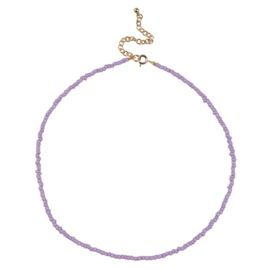 Happy Beads Necklace - Lilac