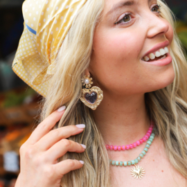 Celeste Heart Earrings – Lila Goud