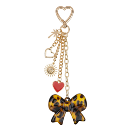 Leopard Bow & Charms chain