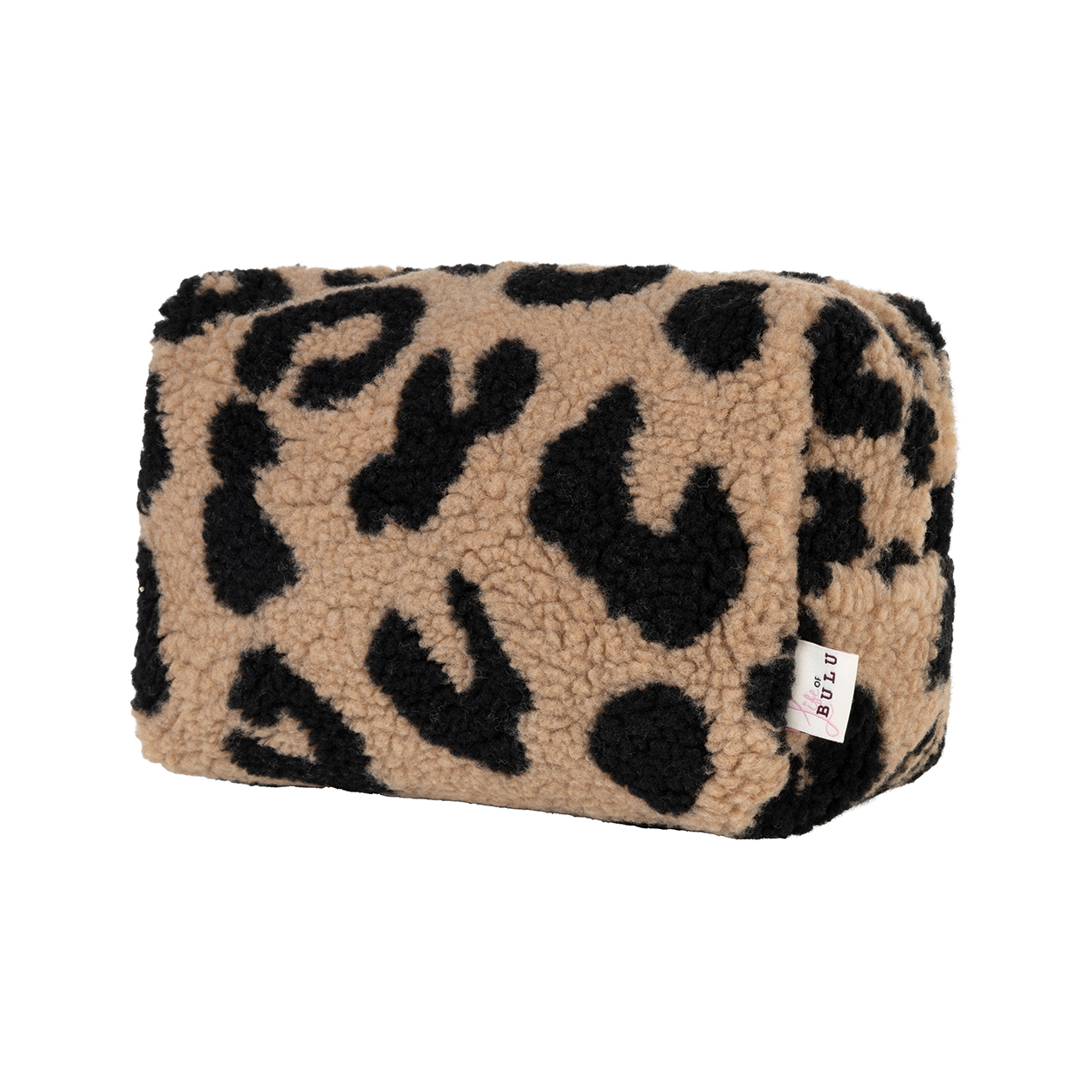 Teddy make-up bag Leopard big brown