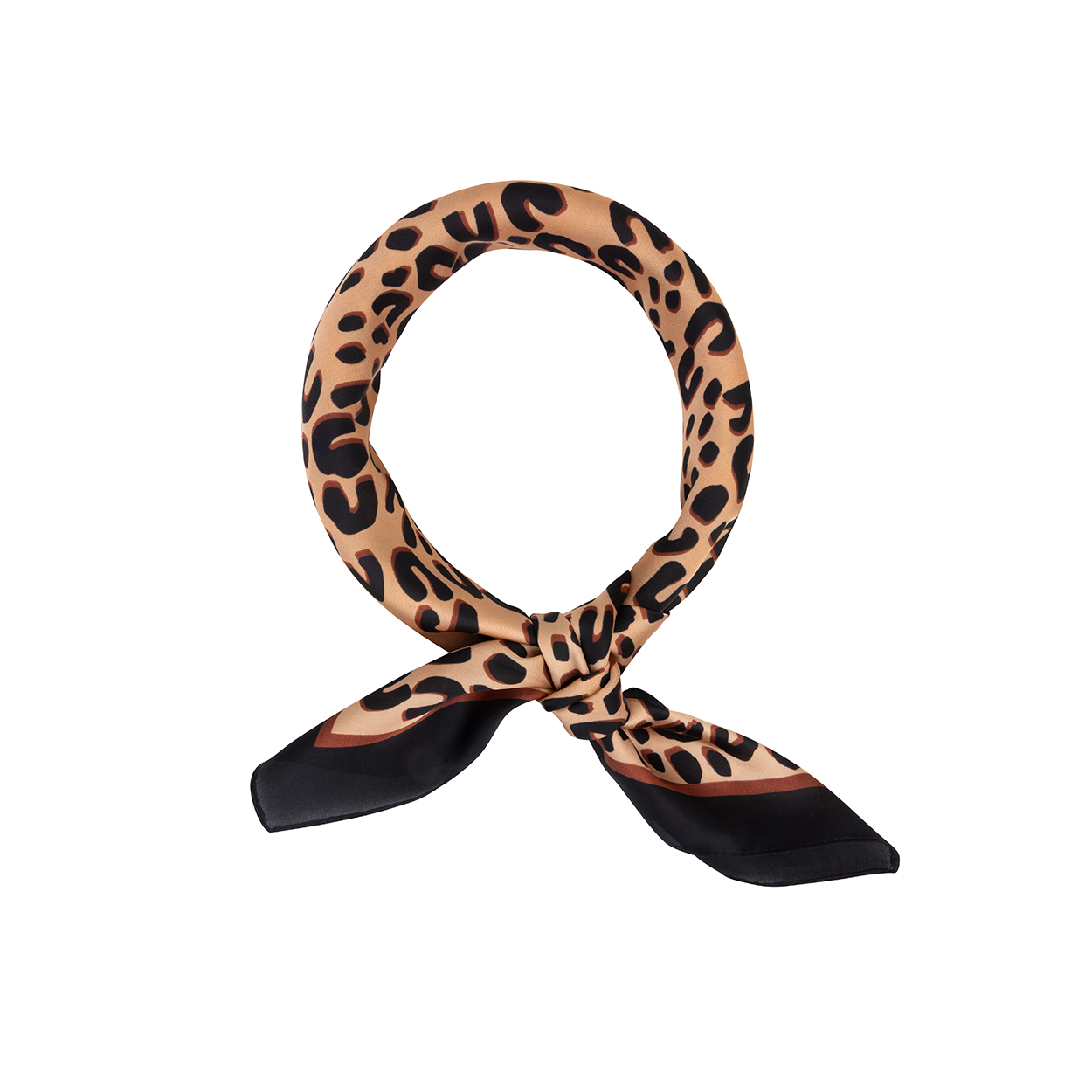 Bo's Leopard Scarf - Black