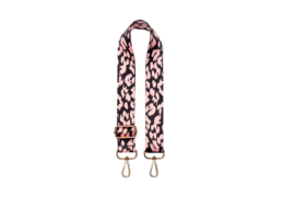 Bagstrap - " Leopard" - Pink , Black & Gold