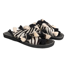 Bulu Sandals- Zebra
