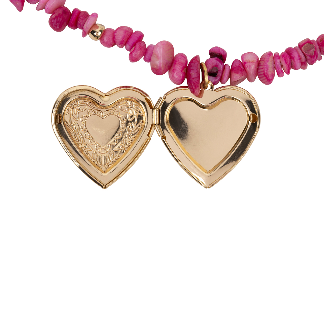 Medaillon Necklace Pink