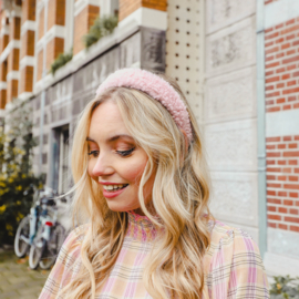 Teddy  headband - Pink