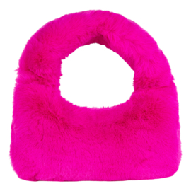 MINI FAUX FUR BAG - Pink