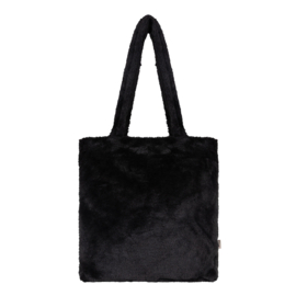 FAUX Fur totebag- Black