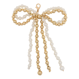 Pearl Bow chain - White & Gold